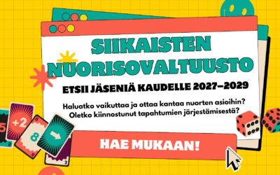 Siikaisten nuorisovaltuusto etsii jäseniä kaudelle 2027-2029